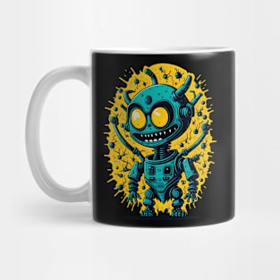 Robot with Evil Smile Mug